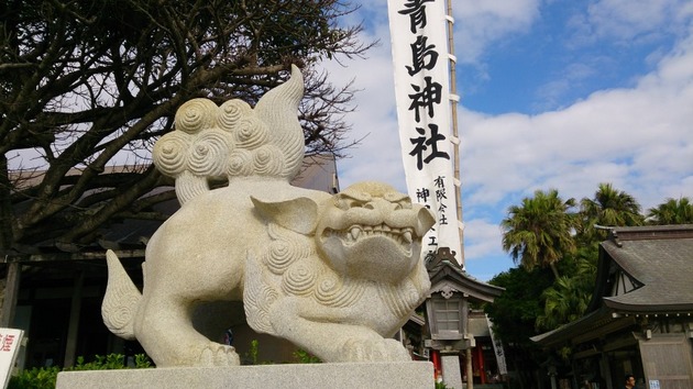 宮崎市内　青島神社　狛犬2.jpg